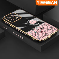 YIWESAN เคสสำหรับ Xiaomi 13 Pro ใหม่หมูลายการ์ตูนสีชมพูขอบตารางแบบนิ่มซิลิกาเจลกันกระแทกเคสมือถือรวมทุกเลนส์กล้องถ่ายรูปฝาครอบป้องกัน