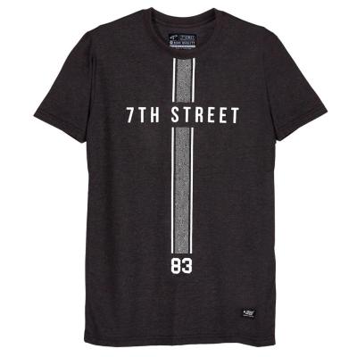 DSL001 เสื้อยืดผู้ชาย 7th Street เสื้อยืด รุ่น AML102 สีเทาดำ เสื้อผู้ชายเท่ๆ เสื้อผู้ชายวัยรุ่น