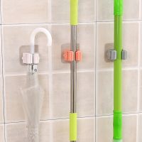 Adhesive Multi-Purpose Wall Hooks Mounted Mop Organizer Holder Brush Broom Hanger Bathroom Kitchen Storage Rack Home Accessorie