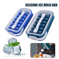 Silicone Ice Mold Box Creative Stretch Ice Making Pot Household To Carry Easy Grid Ice Water A6F2