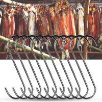 10ชิ้น/เซ็ต5 "S-Shaped Meat Hooks ไก่ซี่โครงสูบบุหรี่ตะขอเนื้อ Jerky Hooks อเนกประสงค์เนื้อแห้งสูบบุหรี่ Butcher Hook สำหรับ Hunters