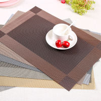 4pcslot Restaurant Insulation Placemat Table Mat Disc Pad Bowl Pad Coaster Waterproof Tablecloth Decoration PVC Mat 45*30CM