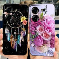 เคสสำหรับ Tecno Pova 5 LH7n เคสฝาหลังพิมพ์ลายการ์ตูนดอกไม้สีสันสดใสเคสโทรศัพท์ซิลิโคนนิ่มสำหรับ Tecno Pova 5 Pova5