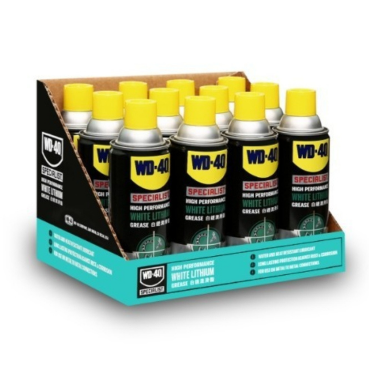 wd-40-สเปรย์จารบีขาวสูตรเข้มข้น-ไวท์-ลิเธียม-specialist-white-lithium-ป้องกันสนิม-หล่อลื่น-ขนาด-360-ml-สเปรย์จาระบีขาวสำหรับหล่อลื่น-ใช้หล่อลื่นโลหะ