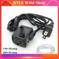 KYLE Wild Shop Ultra quiet 3W AC 220V 110V EU US plug Mini Water Pump Flow Rate Waterproof Brushless Water Filter for Fish Tank Fountain tools