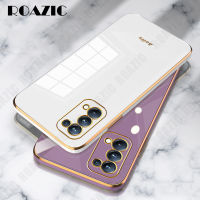 ROAZIC สำหรับ OPPO Reno5 Reno5 5G Reno5 Marvel Edition Reno5 Pro 5G เคสโทรศัพท์ตรง Electroplate Edge Soft ซิลิโคนคลุมทั้งหมดป้องกัน Luxury ฝาหลัง Reno 5 Reno 5 Pro