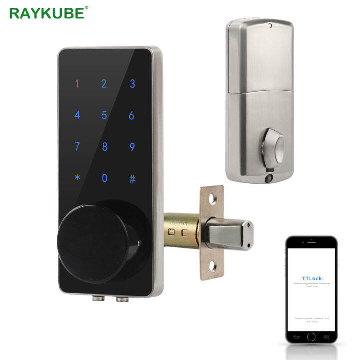 TT Lock Bluetooth Deadbolt Door Lock Digital Electronic Keyless Entry Touch Keyboard Smart Home