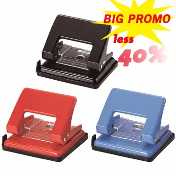 Kw-trio 10-Hole Paper Punch Handheld Metal Puncher Support Multiple 20/26/30 Hole Punching 10 Sheet Capacity 5.5mm Aperture for A4 A5 B5 Notebook