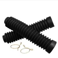 2PC 270x30mm 20Knot Motorcycle Front Gator Fork Boots Dust Cover Shock Protector Absorber Protective Sleeve