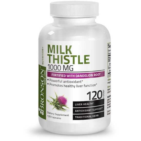 Organic milk thistle 1000 mg - 120 viên mỹ - bảo vệ chức năng gan - ảnh sản phẩm 2