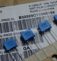 30PCS B32529 U1K100 U1J100 U39J100 0.1UF 0.39UF 104 394 K J 100V P 5mm FILM CAPACITOR