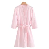 【 WYIN kitchen】 Summer 【 WYIN kitchen】Pajamas Waffle Material Unisex Style Soft and Comfortable Skin-friendly Long M-XXL Plus Size