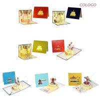 Music Birthday Cards Pop up Musical Birthday Cake Happy Birthday Card Greeting Cards Postcards for Mom Wife Sister Boy