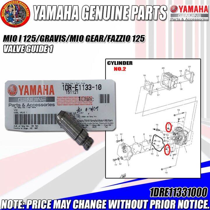 MIO I 125/GRAVIS/MIO GEAR/FAZZIO 125 VALVE GUIDE 1 (YGP) (Genuine 1DR
