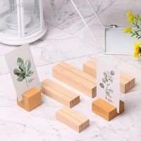 Simple Picture Card Display Stand Wood Business Card Holder Desk Calendar Base Table Number Stand Wedding Party Desktop Decor