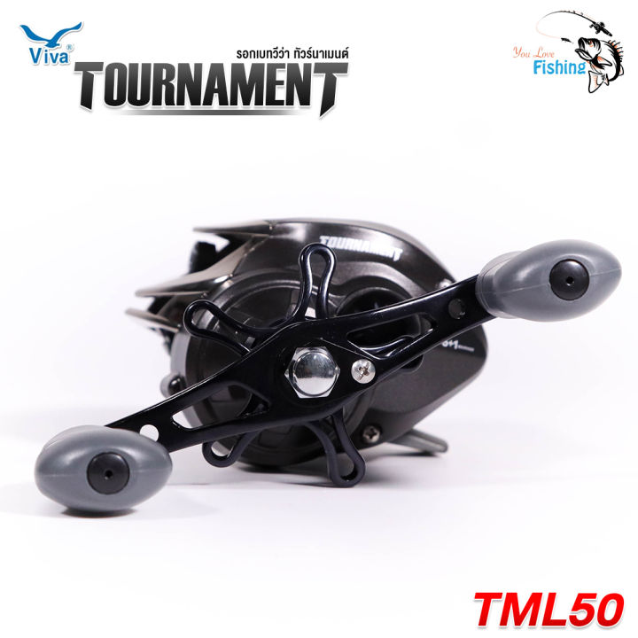 รอกหยดน้ำ-viva-tournament-tml50-วีว่าทัวร์นาเมนต์-รอก-6-3-1-หมุนซ้าย-หมุนลื่นตีไกล-โคตรทน-เหมาะสำหรับตีเหยื่อปลอม-ตกปลาช่อน-กะพง-กระสูบ-ชะโด