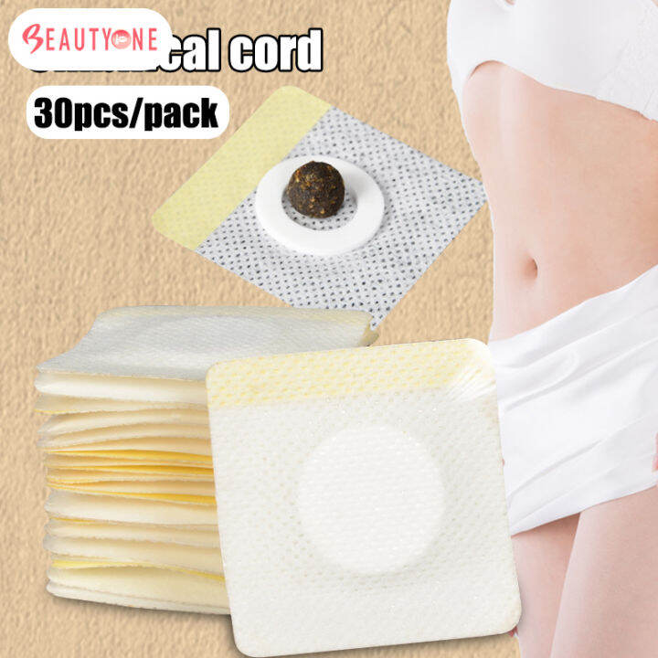 30pcs/box Abdomen Moxibustion Wormwood Ball Navel Patch Relieve Uterus