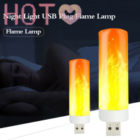 Hot? โคมไฟเปลวไฟ LED แบบ USB ชาร์จไฟได้สำหรับคอมพิวเตอร์ไฟจำลองแบบพกพาขนาดเล็ก