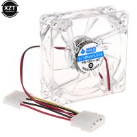 【YD】 Computer CPU 80mm Cooling with Led 8025 8cm Silent 12V Chassis Molex plug fan