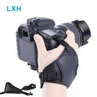 LXH DSLR สายรัดข้อมือมือจับกล้องพร้อมที่ยึดสกรู1/4สำหรับสายรัด Pegangan Kamera เพ็นแท็กซ์ฟูจิฟิล์ม Olympus