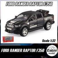 ??พร้อมส่ง?? โมเดลรถเหล็ก​ รถ​กระบะ​ 4ประตู มีเสียง​มีไฟ FORD RANGER RAPTOR F-350 ยาว 15cm สเกล 1/32