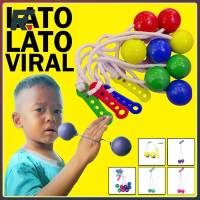 ลูกบอลไฟของเล่น Lato-Lato สำหรับเด็ก,ของเล่น Clack ลูกบอลมีไฟสแน็ปบอลสั่นของเล่นเด็กลูกบอลเลือกที่ดีสำหรับ Kado Ulang Tahun วันหยุดของเด็ก