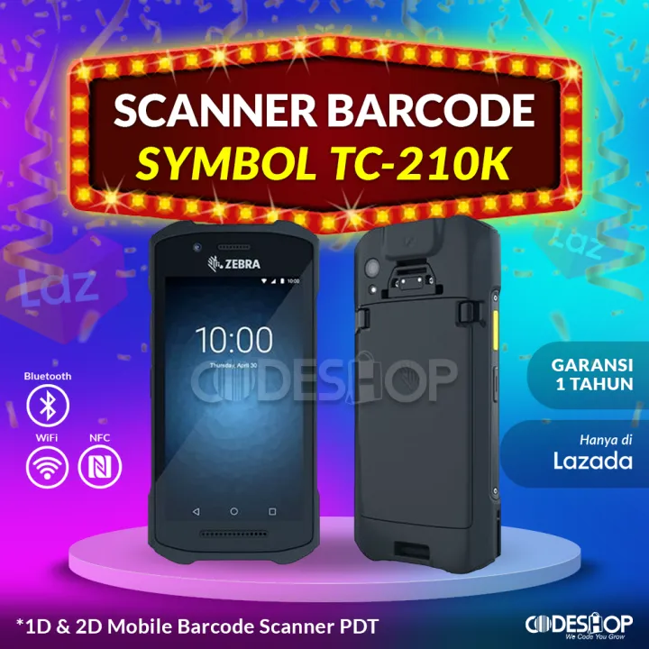 Scanner Barcode Mobile Zebra Symbol TC21 TC210K Android PDT PDA Imager