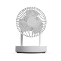 Portable Fan with LED Light 4000MAh Rechargeable Digital Display Remote Control Fan Summer Fan Bedroom Desk Cooling