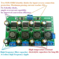 โมดูลสเต็ปเครื่องแปลงลง3A 4Ch 4.5-30V ถึง3.3V 5V 12V Dc Lm2596 Ams1117 7805 Mp2307 Mp1584