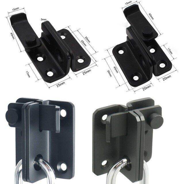 1*Door Bolt Free Punching Wardrobe Door Bolt Latch Drawer Lock Safety ...