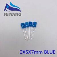 100PCS 2*5*7MM 257 DIP LED Emitting Diode Diffused BLUE Color 2X5X7MM DIP LED CUBE LEDS good quality light beads lamps chip led Electrical Circuitry P