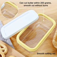 Butter Cutter Container Plate Tableware Butter Cheese Fresh Box For Cutting And Storage Kitchen Gadgets Storage Box Cheese Tools