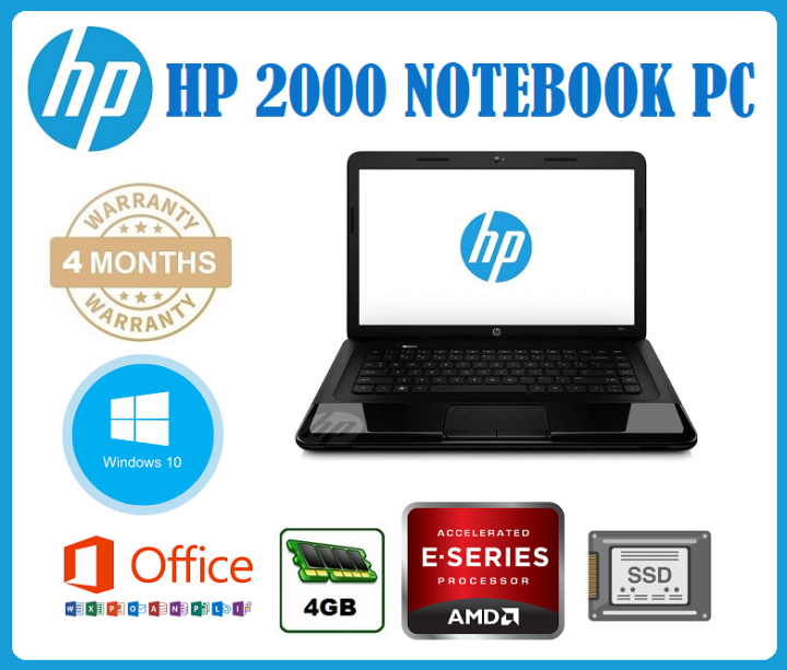 HP 2000 NoteBook PC ( Mid Range Gaming Laptop) | Lazada