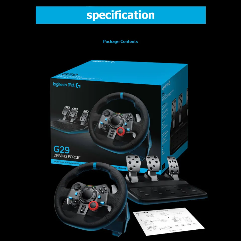 Ready Stock] Logitech G29 Driving Force Racing Wheel for PC