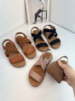 Withdraw Guiyuan single tail cargo elastic cross comfortable flat sandals foreign trade large size chao light soft bottom Roman sandals women 【QYUE】