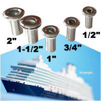 Wooeight 12" 34" 1" 1-12" 2" Thru Hull Fitting Hose Barb 316 Stainless Steel Accessories for Marine Boats Drain Yacht