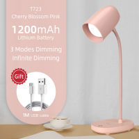 YAGE Desk Lamp 3600mAh Rechargeable Battery Eye Protection 3 Mode Lighting Brightness USB Learning Table Night Light for Study