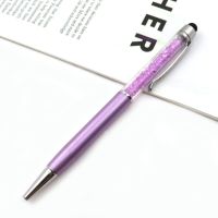 ปากกาคริสตัลสุดสร้างสรรค์ปากกาปากกาบอลพอยท์เพชรปากกาสัมผัส11สีมันสีดำ,ปากกาสำหรับสไตลัสปากกาลูกลื่น