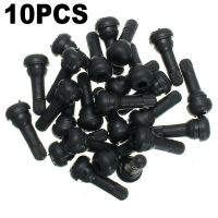 Cap Valve Stems TR413 Tyre Accessory Black SET Tubeless 10Pcs Rubber Snap In Type Exterior Replacement Durable Valve Stems  Caps  Adapters