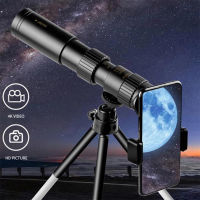 Professional Monocular escope Powerful Binoculars with Tripod&amp;phone Holder for Camping Travel Portable escope 4K 10-300X40