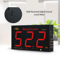 SMART SENSOR AR884A Sound Level Meter with Large LCD Screen Wall Mounted Digital Sound Level Meter Digital Noisemeter Decibel Monitoring Tester Noise Volume Measuring Instrument 30-130dB Measuring Range