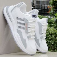 Summer 2023 New Breathable Mesh Shoes Sports Casual Shoes Korean Trend White Shoes Teenagers Running Mens Shoes