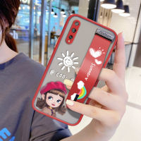 UCUC เคสโทรศัพท์เคสสำหรับHuawei Y8Pการ์ตูนหมวกแดงเด็กหญิง SกันกระแทกFrostedกลับSoft Edge Fullฝาครอบเลนส์ป้องกันเลนส์Ultra Thin (สายรัดข้อมือ) เคสโทรศัพท์