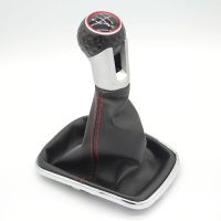 【cw】 12mm for Volkswagen VW Golf 4 IV MK4 GTI R32 Bora Jetta 5 / 6 Speed Black Frame Gear Shift Knob Lever Gaiter Boot 1999-2004 ！