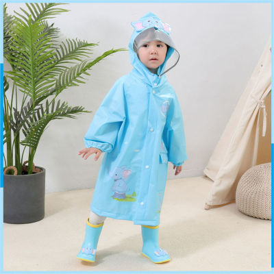 Kids Rainwear Dinosaur Polyester Baby Raincoat Outdoor Waterproof Rain Coat Children Impermeable Poncho Boy Girl Rain Jacket