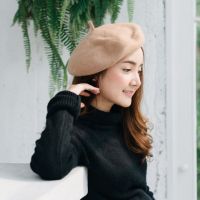 SnowฺBegins - Beret wool หมวกเบเร่ต์ หมวกกันหนาว