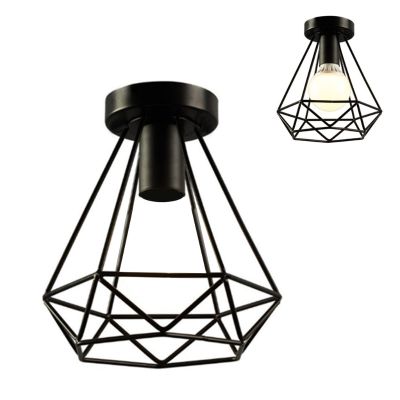 Industrial Vintage Style Metal Ceiling Iron cage ceiling chandelier Lampshade