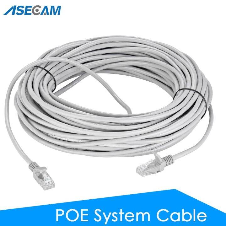 POE RJ45 Cable IP Camera Connection CCTV Cat5 Network