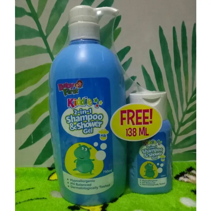 Baby First Kiddie 2in1 Shampoo & Shower Gel Milk 750ml with Free