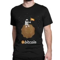 Tshirt Bitcoin To The Moon Leisure Cotton Tee Shirt T Shirt Clothes